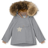 MINI A TURE Wang Fleece Fur Vinterjakke Monument Blue