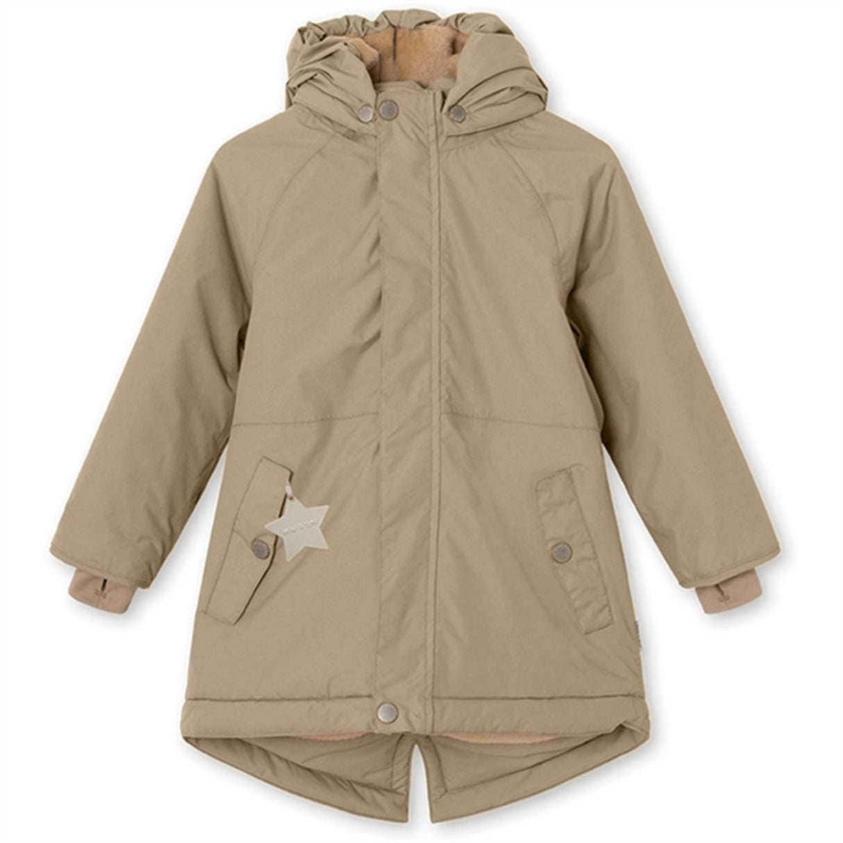 MINI A TURE Vikana Fleece Vinterjakke Savannah Tan