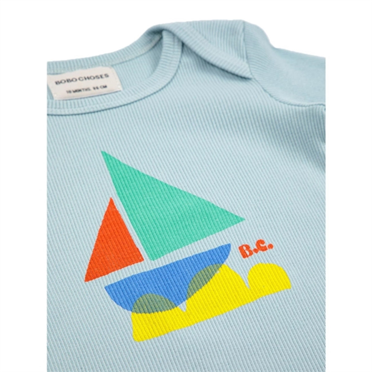 Bobo Choses Light Blue Multicolor Sail Boat Body 4