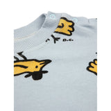 Bobo Choses Light Blue Mr Birdie All Over Collegegenser 5