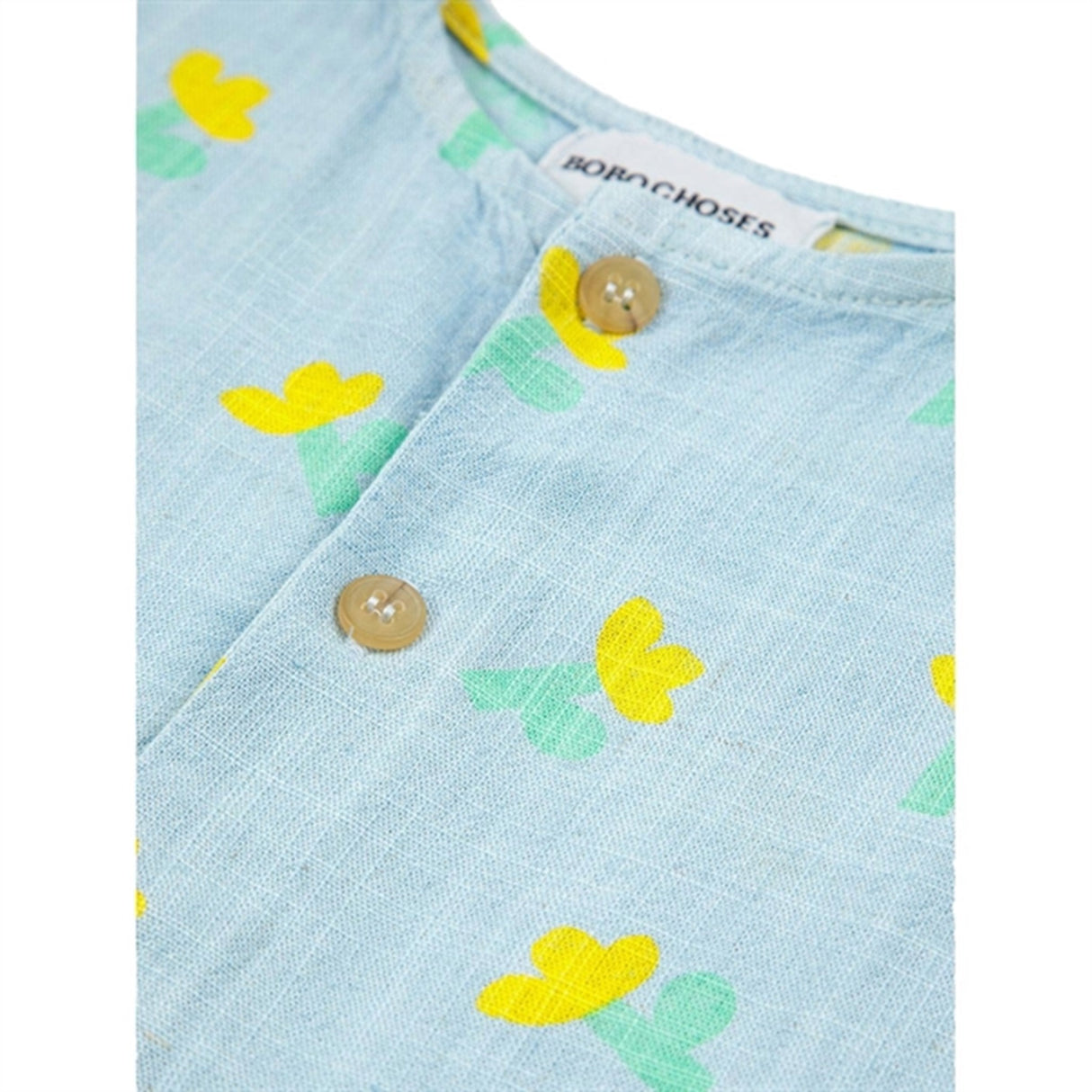 Bobo Choses Light Blue Sea Flower All Over Overall 4