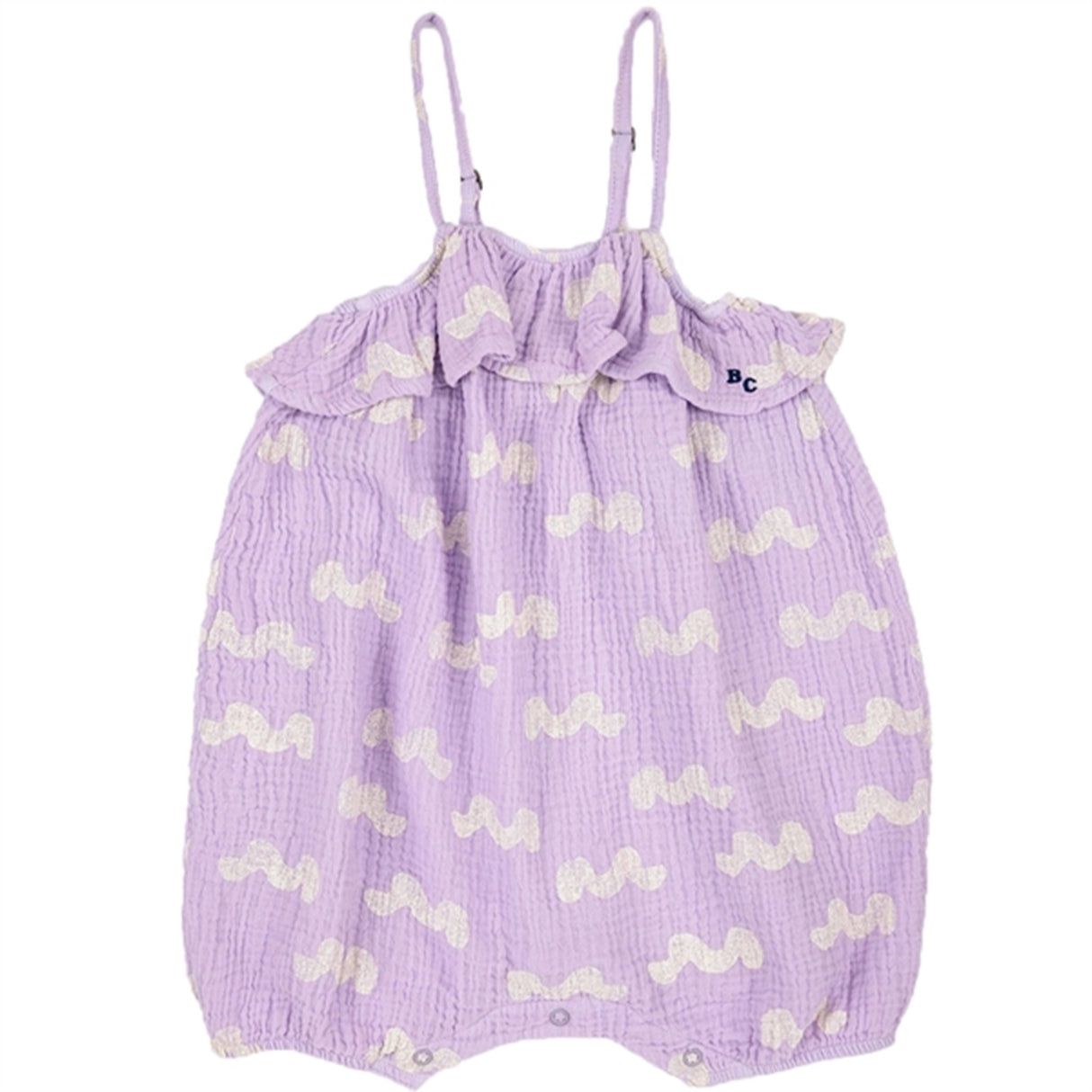 Bobo Choses Lavender Waves All Over Romper