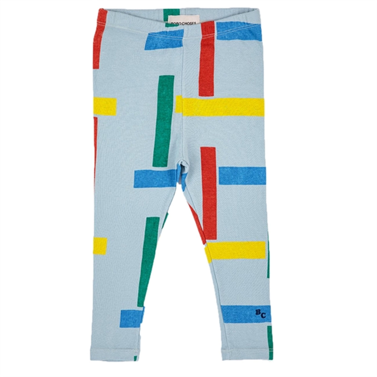 Bobo Choses Light Blue Multicolor Beacons All Over Leggings