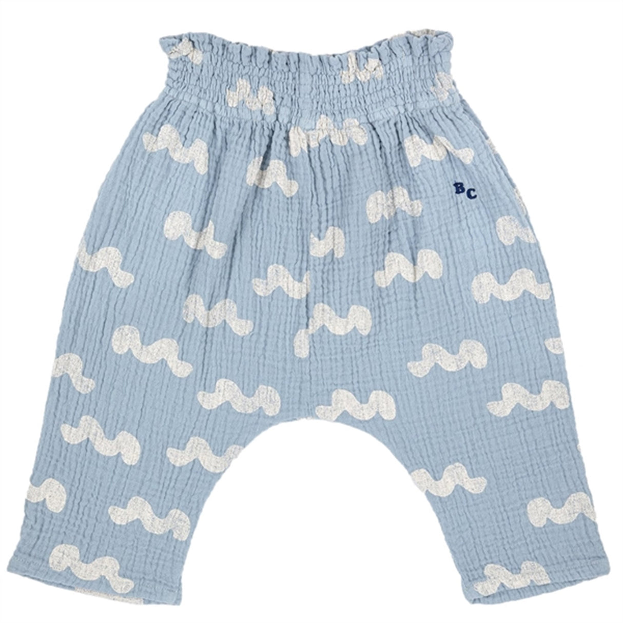 Bobo Choses Light Blue Waves All Over Bukser