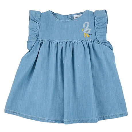 Bobo Choses Light Blue Pelican Frill Kjole