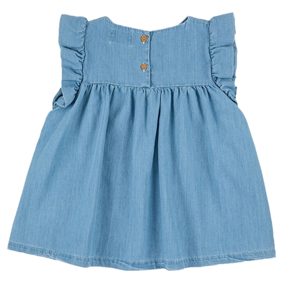 Bobo Choses Light Blue Pelican Frill Kjole 3