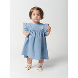 Bobo Choses Light Blue Pelican Frill Kjole 4