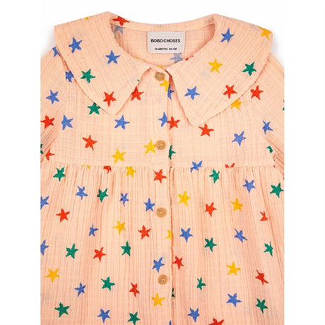 Bobo Choses Light Pink Multicolor Stars Kjole 2