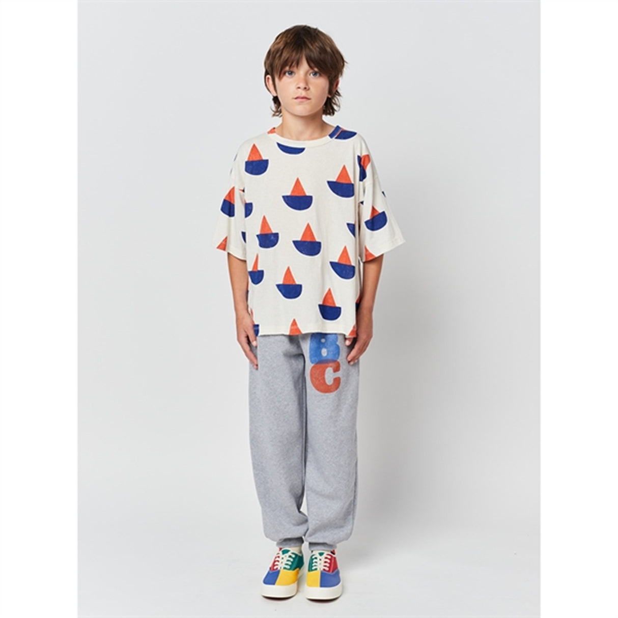 Bobo Choses White Sail Boat T-Shirt 4