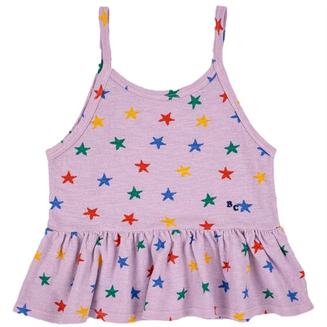 Bobo Choses Lavender Multicolor Stars All Over Tank Topp