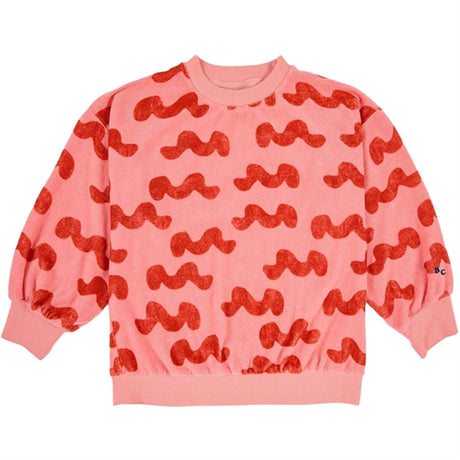 Bobo Choses Pink Waves All Over Terry Collegegenser