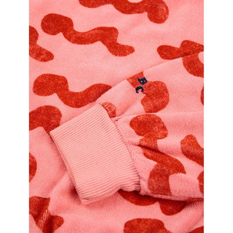 Bobo Choses Pink Waves All Over Terry Collegegenser 2