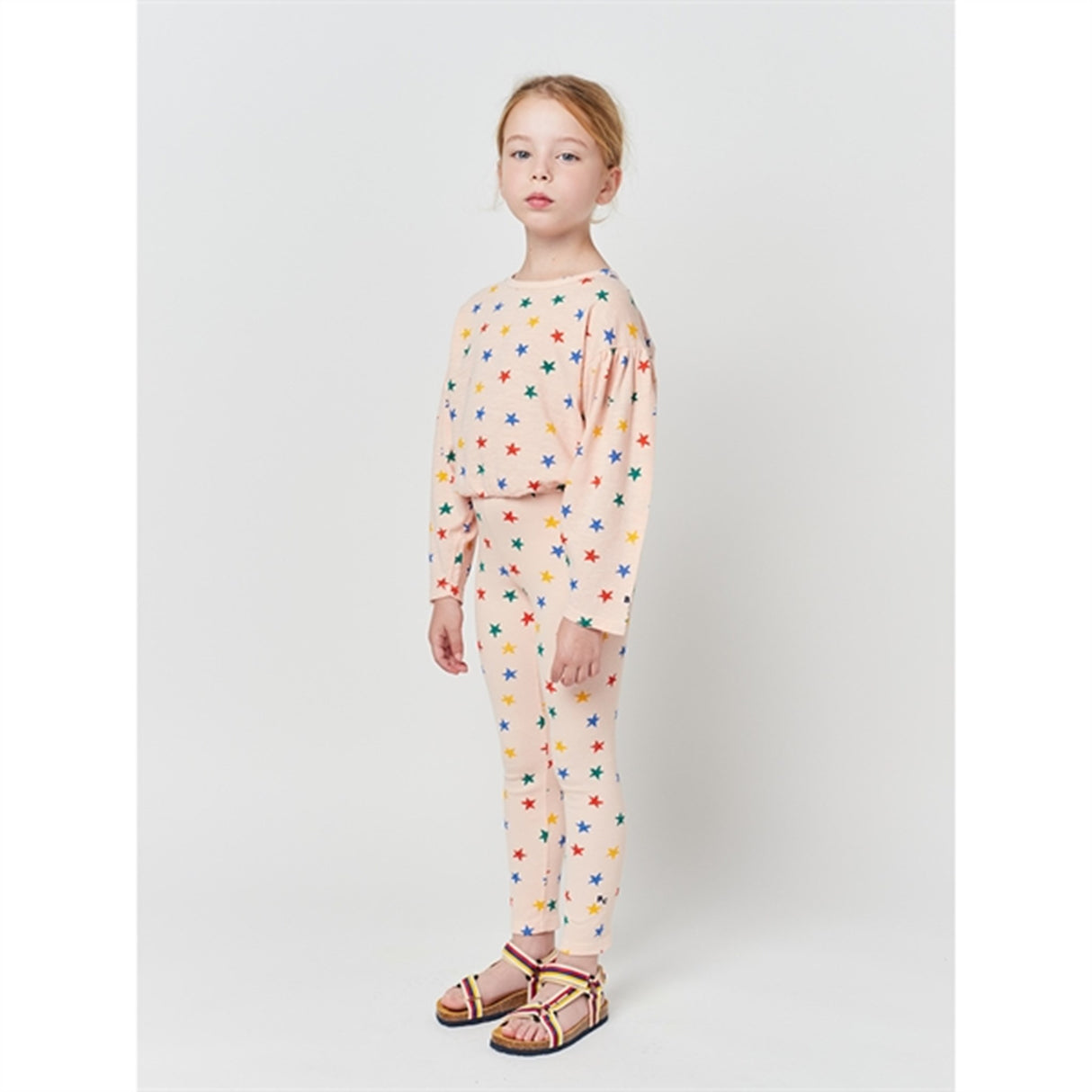 Bobo Choses Light Brown Multicolor Stars All Over Leggings 4