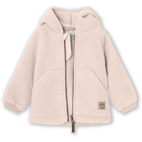 MINI A TURE LIFF Teddy Fleece Jakke Mauve Chalk 2