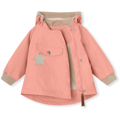 MINI A TURE WAI Vårjakke m/Fleece Fôr Rosette Rose 2