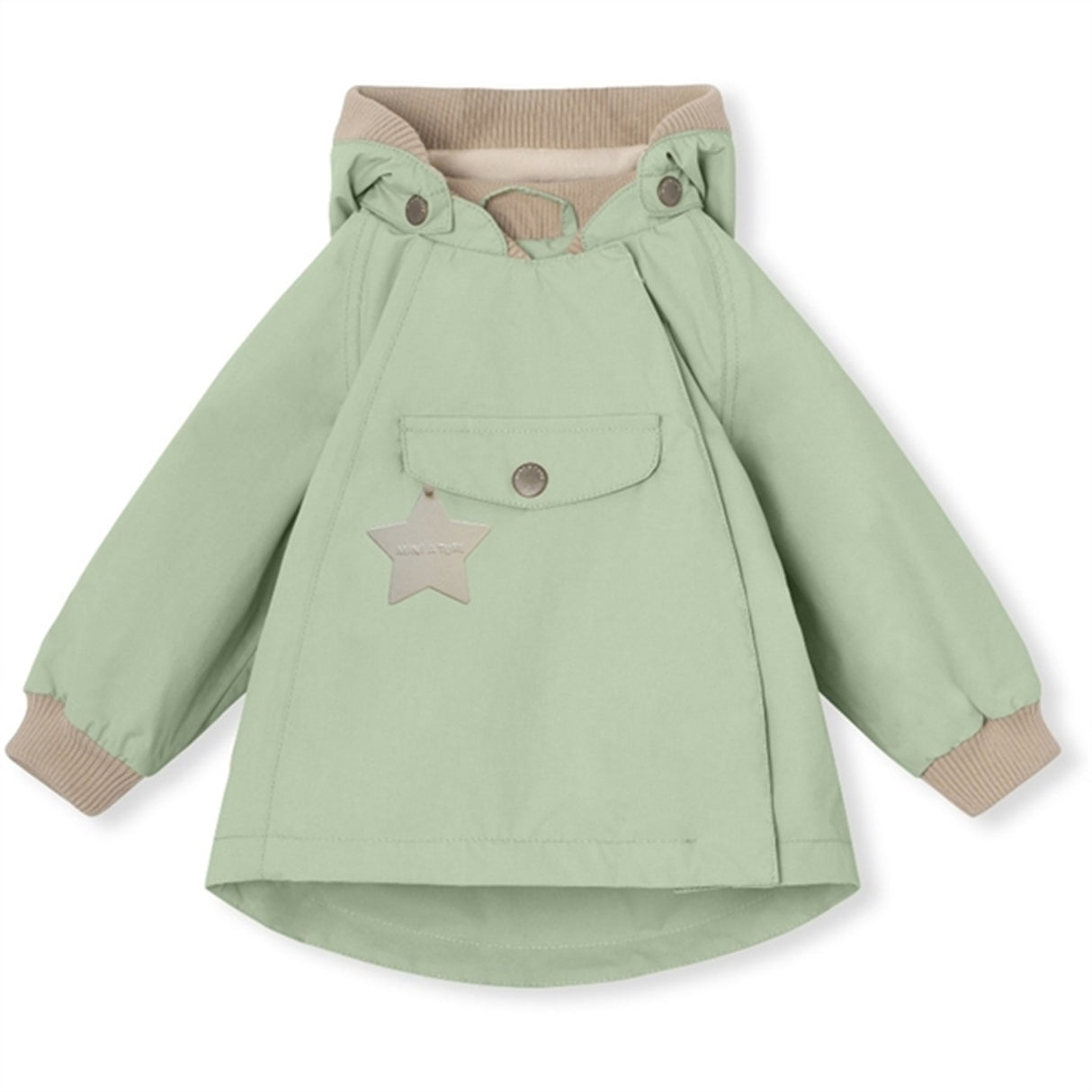 MINI A TURE WAI Vårjakke m/Fleece Fôr Dusty Light Green