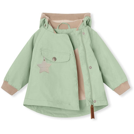 MINI A TURE WAI Vårjakke m/Fleece Fôr Dusty Light Green 2