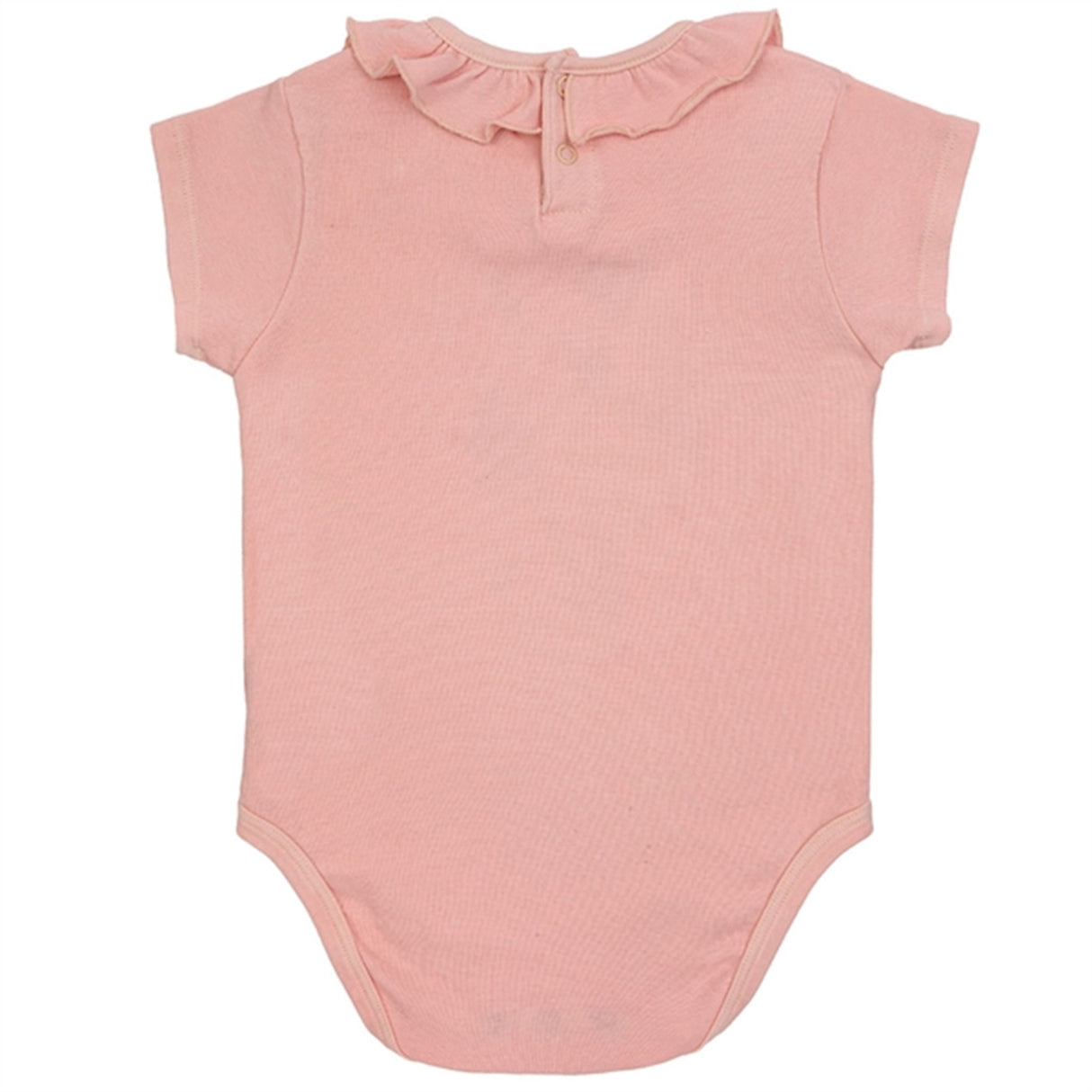 Bobo Choses Baby Fireworks Ruffle Collar Body Short Sleeve Pink