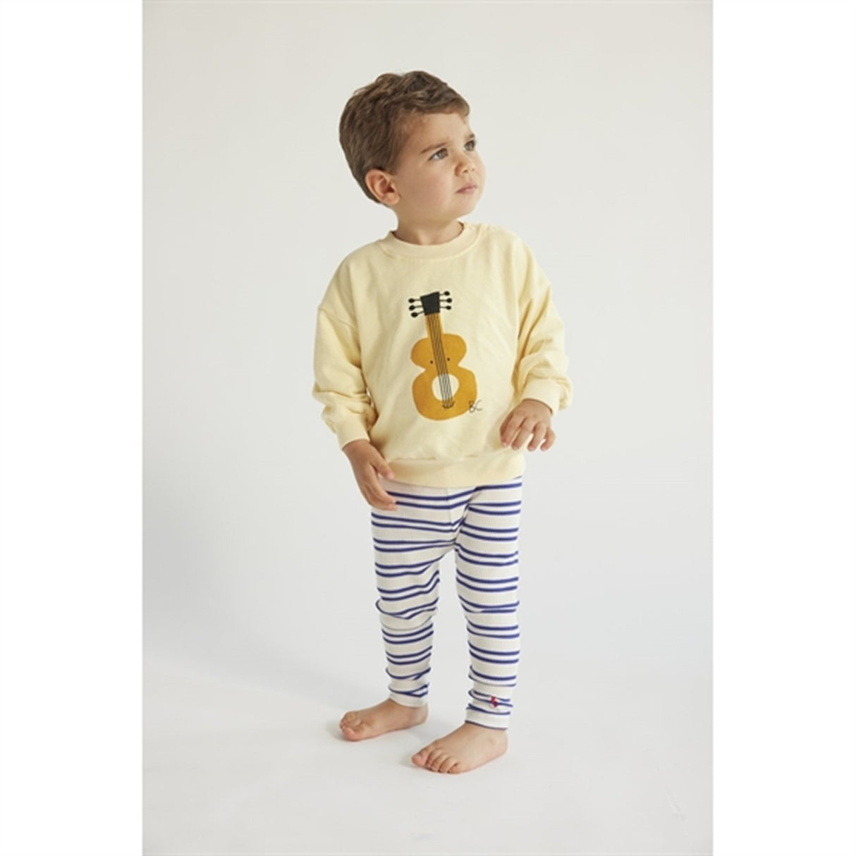 Bobo Choses Baby Blue Stripes Leggings Offwhite 2