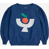 Bobo Choses Tomato Plate Collegegenser Round Neck Navy Blue