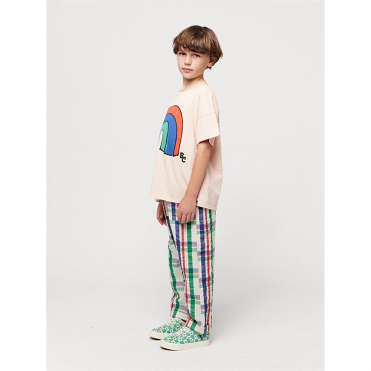 Bobo Choses Madras Checks Woven Bukser Baggy Multicolor 3