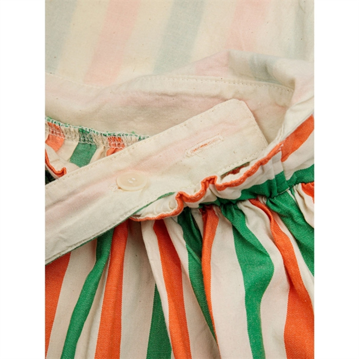 Bobo Choses Vertical Stripes Woven Kjole Knee Lenght Offwhite 6