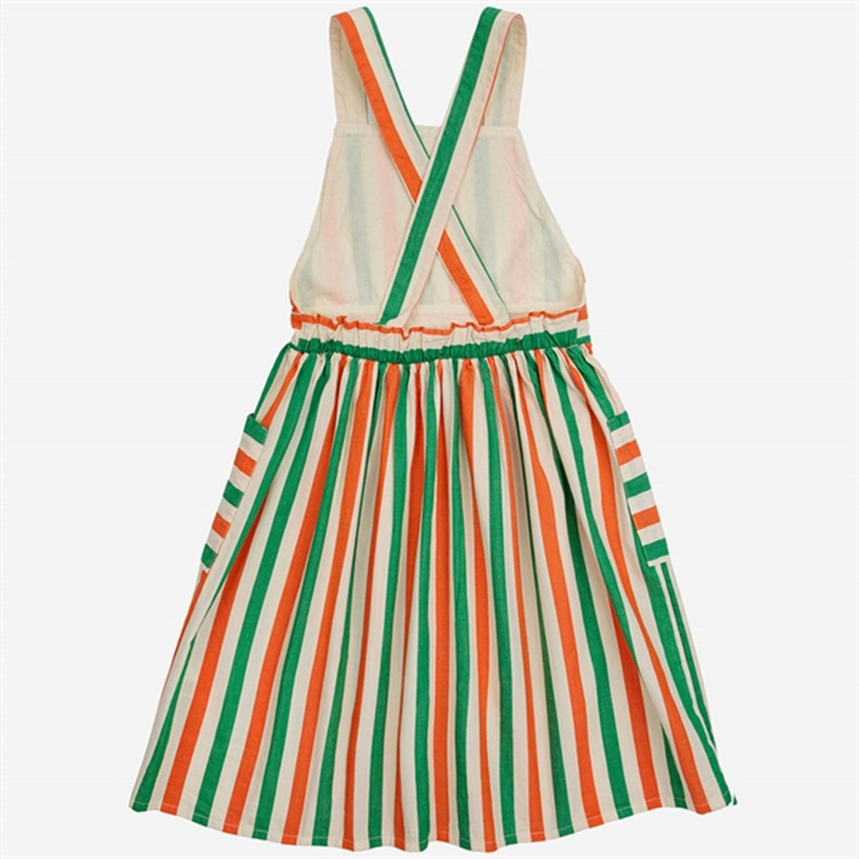 Bobo Choses Vertical Stripes Woven Kjole Knee Lenght Offwhite 8