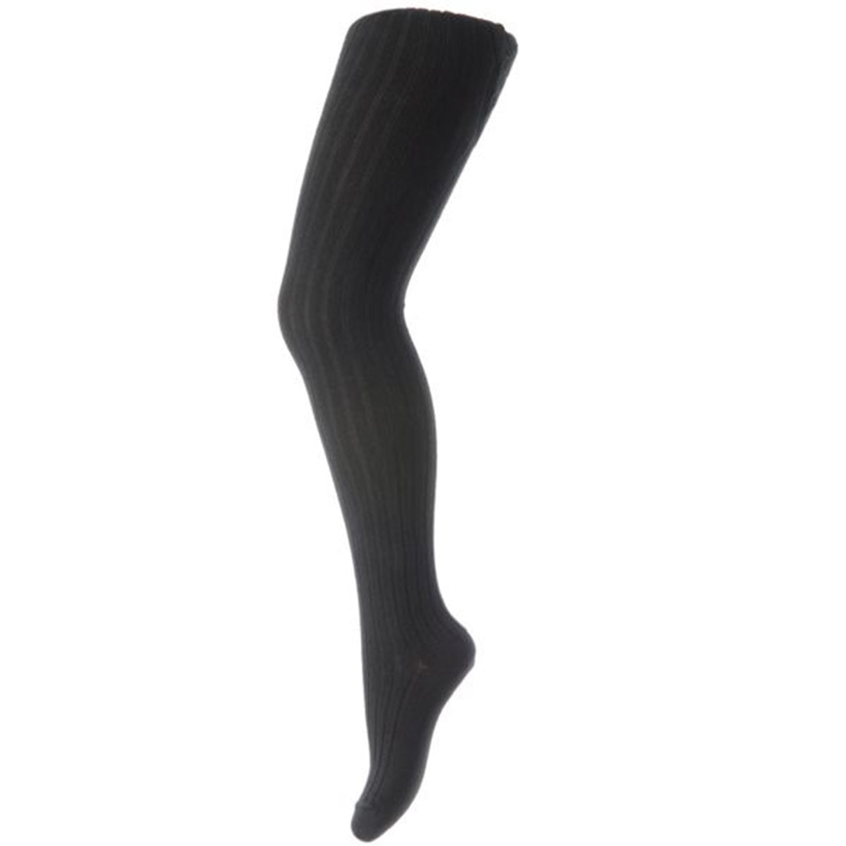 MP 130 Cotton Rib Tights 08 Black
