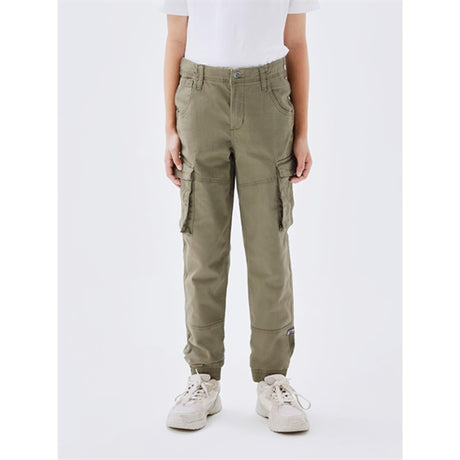 Name it Deep Lichen Green Ryan Cargo Twill Bukser Noos