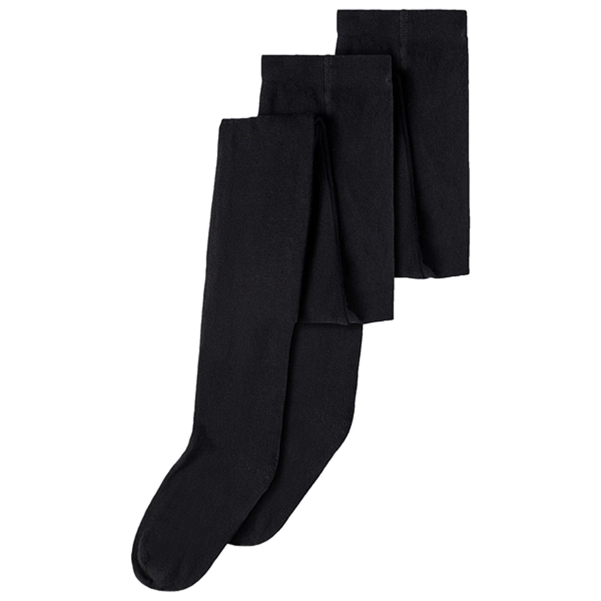 Name it Black Solid Strømpebukse 2-pakning Noos