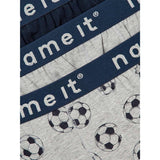 Name it Grey Melange Football Boxershorts 3-Pak Noos 2