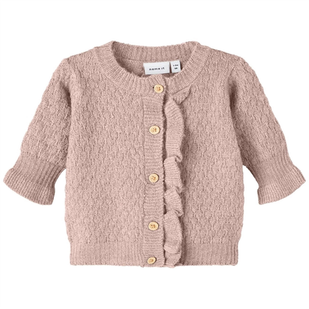 Name it Rose Smoke Tofemme Strikk Cardigan