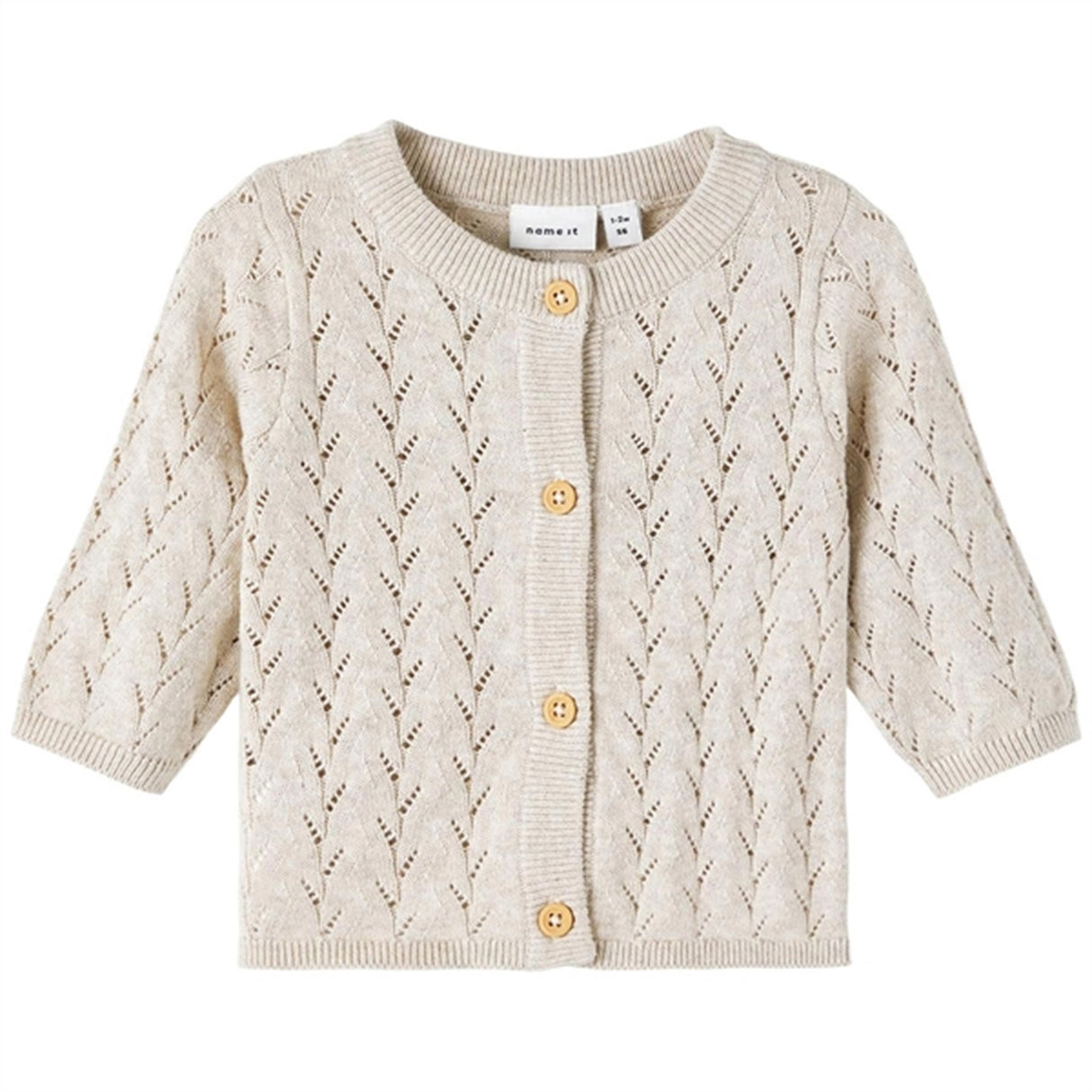 Name it Peyote Melange Tomille Strikk Cardigan