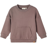 Lil' Atelier Plum Truffle London Oversize Collegegenser