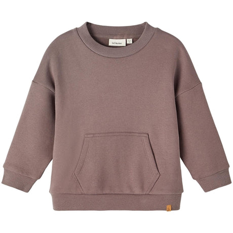 Lil' Atelier Plum Truffle London Oversize Collegegenser