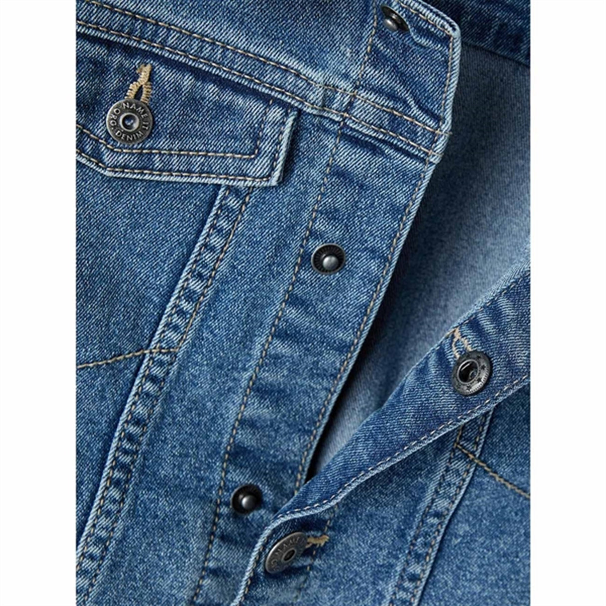 Name it Medium Blue Denim Jack Denim Jakke Noos 4