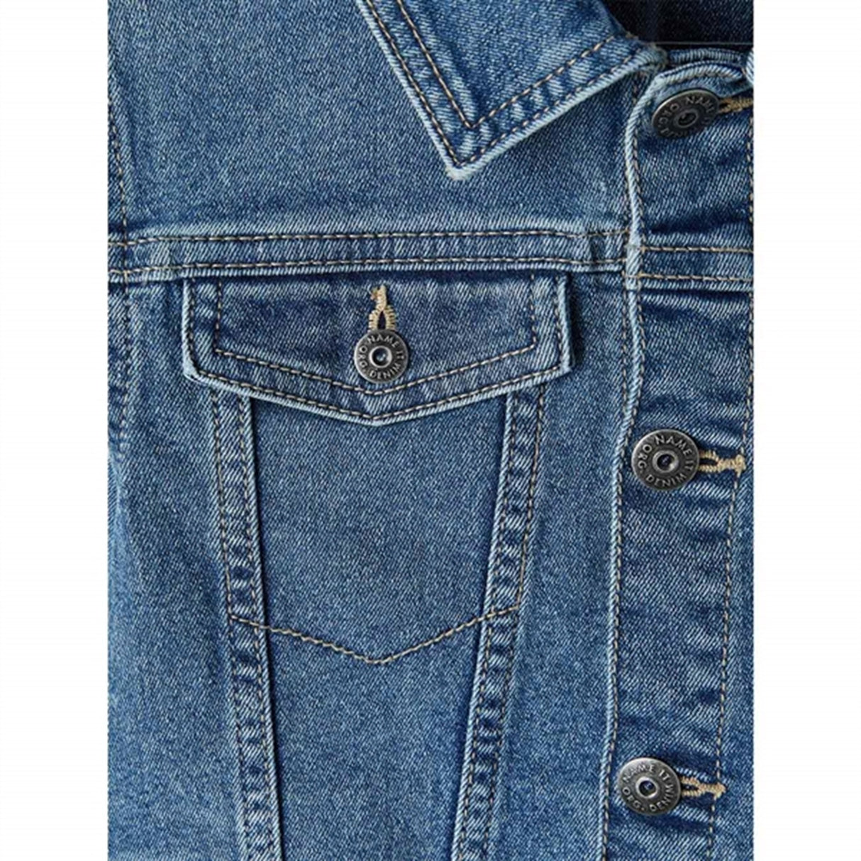 Name it Medium Blue Denim Jack Denim Jakke Noos 5