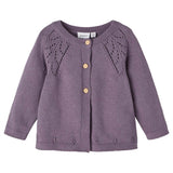 Name it Purple Sage Duline Strikk Cardigan