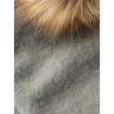 Name it Vetiver Wmino Ull Brushed Balaclava med Kvast