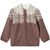 Name it Peppercorn Wriss Ull Strikk Cardigan