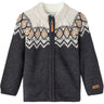 Name it Blue Graphite Wriss Ull Strikk Cardigan