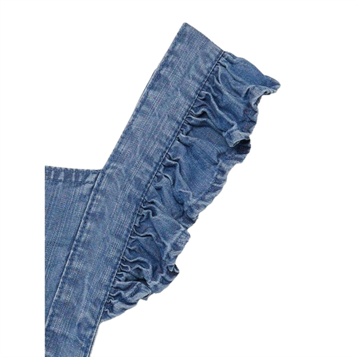 Name it Medium Blue Denim Mia Frill Denim Kjole 3