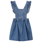 Name it Medium Blue Denim Mia Frill Denim Kjole 4