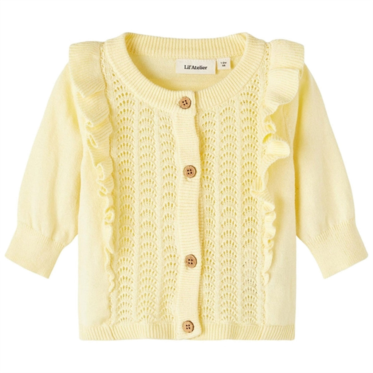 Lil'Atelier Double Cream Hija Strikk Cardigan