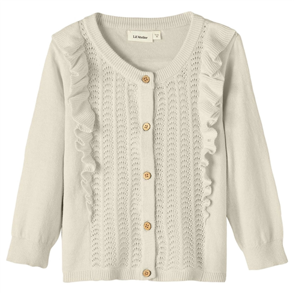 Lil'Atelier Turtledove Hija Strikk Cardigan