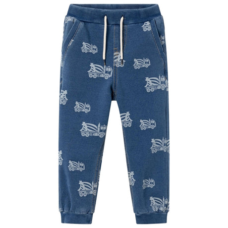 Name it Medium Blue Denim Ben Baggy Denim Sweatpants