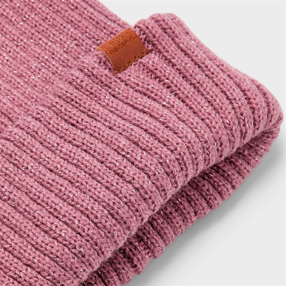 Name it Wistful Mauve Milan Glitter Strikk Beanie