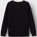 Name it Black Vamone Strikk Cardigan Noos