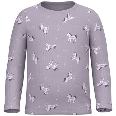 Name it Lavender Aura Rib Natsæt Unicorn Noos 2