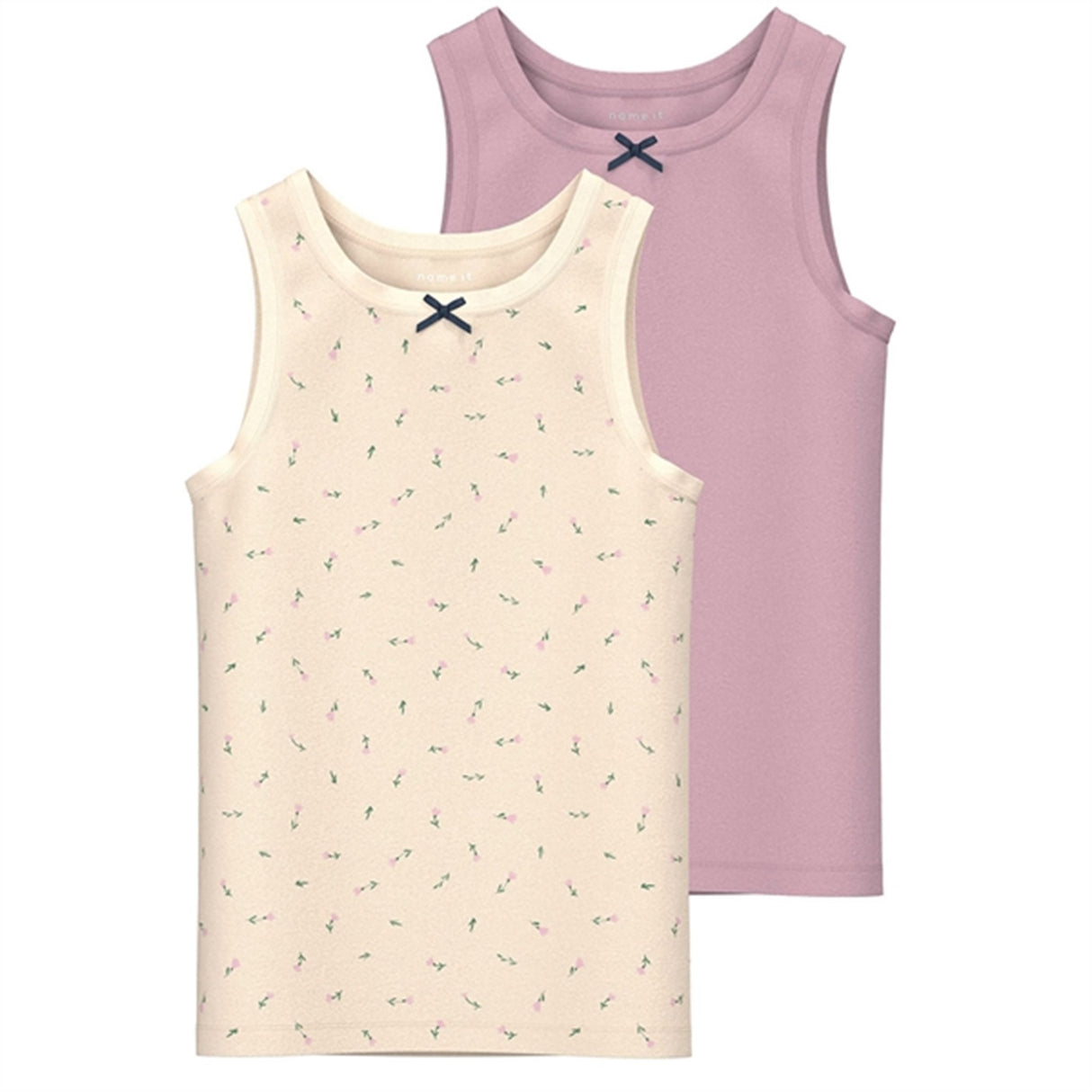 Name it Buttercream Tank Topp Floral 2-pakning Noos